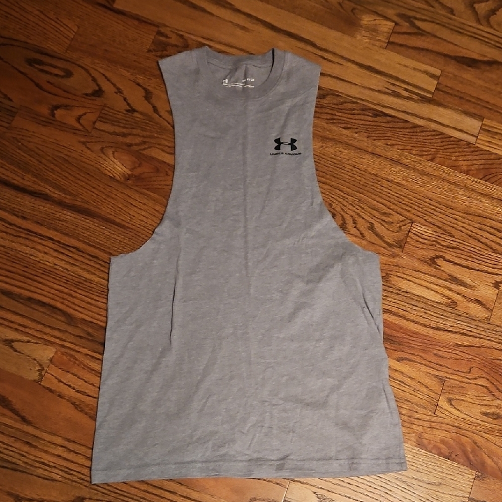 Under Armour Heather Gray Muscle Tank